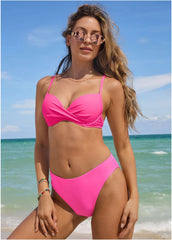 Fiji Moderate Bikini Bottom Hot Pink