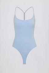 Cut Out Bodysuit in Sky