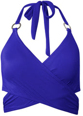 Laguna Wrap Underwire Top Cobalt Blue
