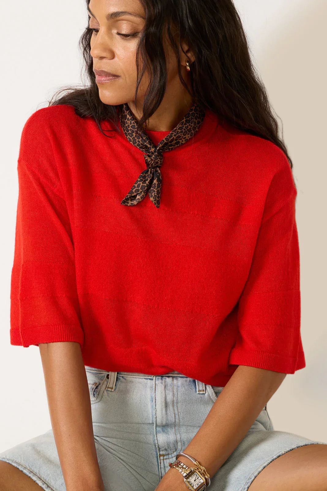 Tara Featherweight Sweater Tee