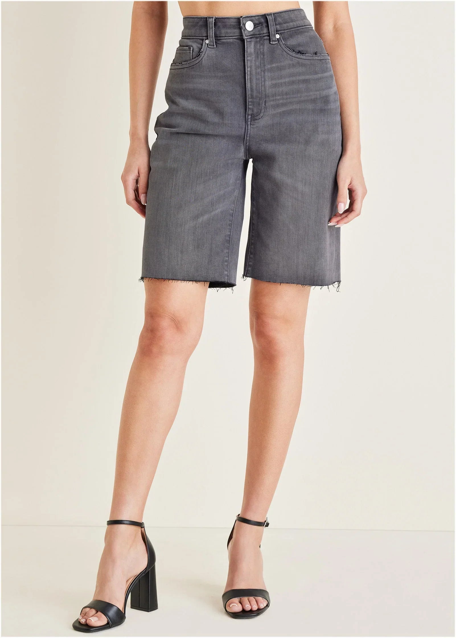 Denim Bermuda Shorts Grey Wash
