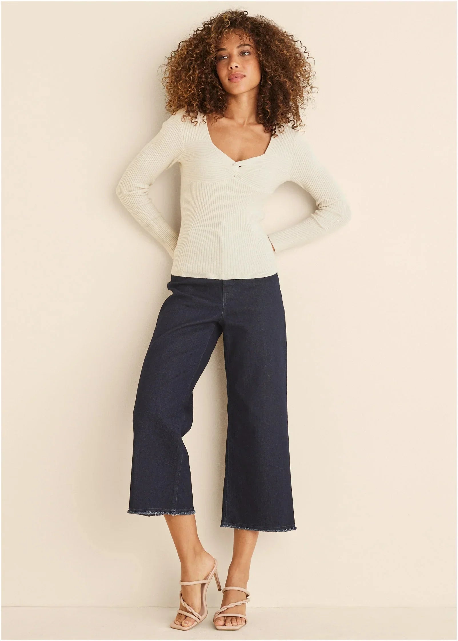 Long Sleeve Sweater Cloud Dancer