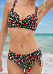 St Lucia Twist Bikini Top Very Cherry