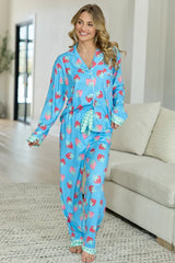 Cozy Crush Long Sleeve Pajama Top Berry Bliss