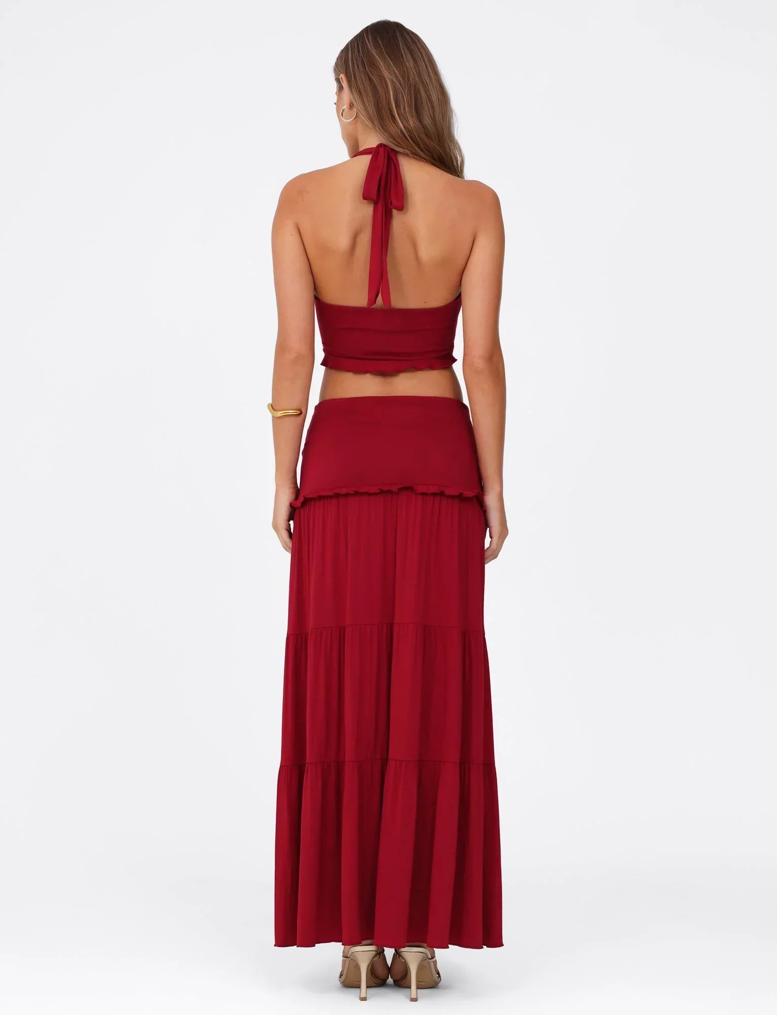 KATYA MAXI SKIRT RED