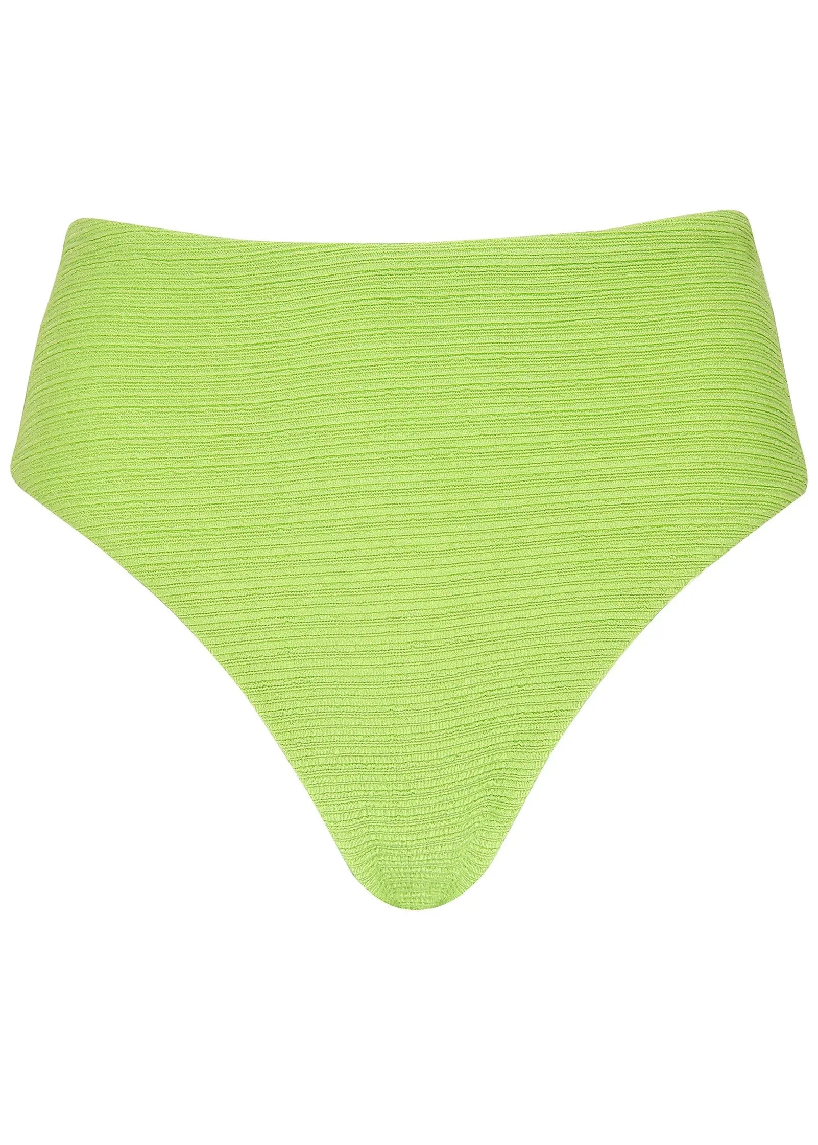 Textured Fiji Bottom Bright Lime Green