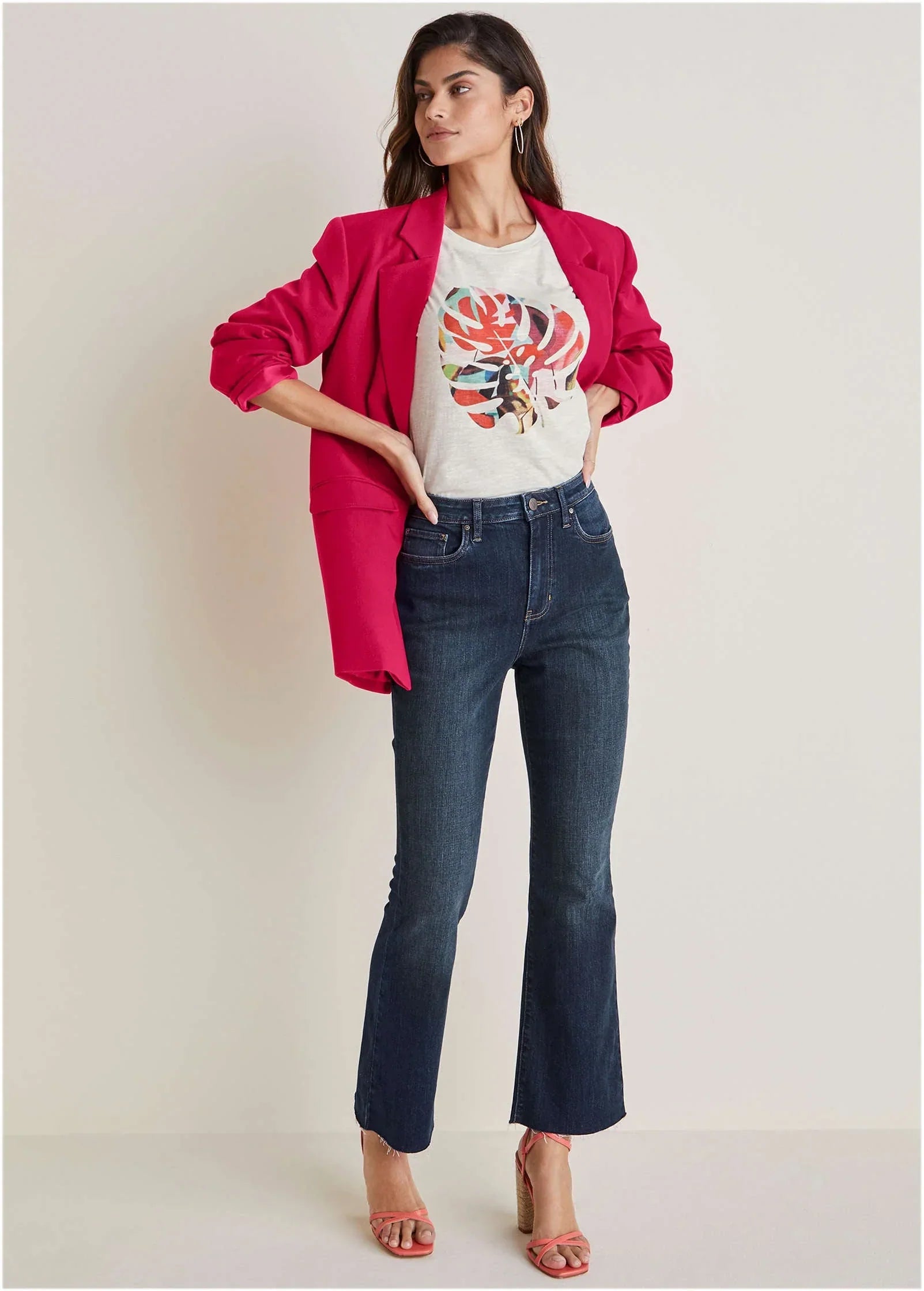 Oversized Blazer Dark Pink
