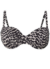 Double Strap Underwire Top Electric Wave