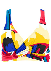 Lovely Lift Wrap Bikini Top Abstract Swirl