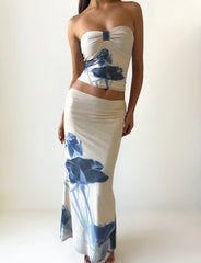 JANIS TOP INDIGO FLORAL