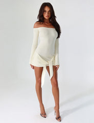CYPRESS DRESS WHITE CREAM