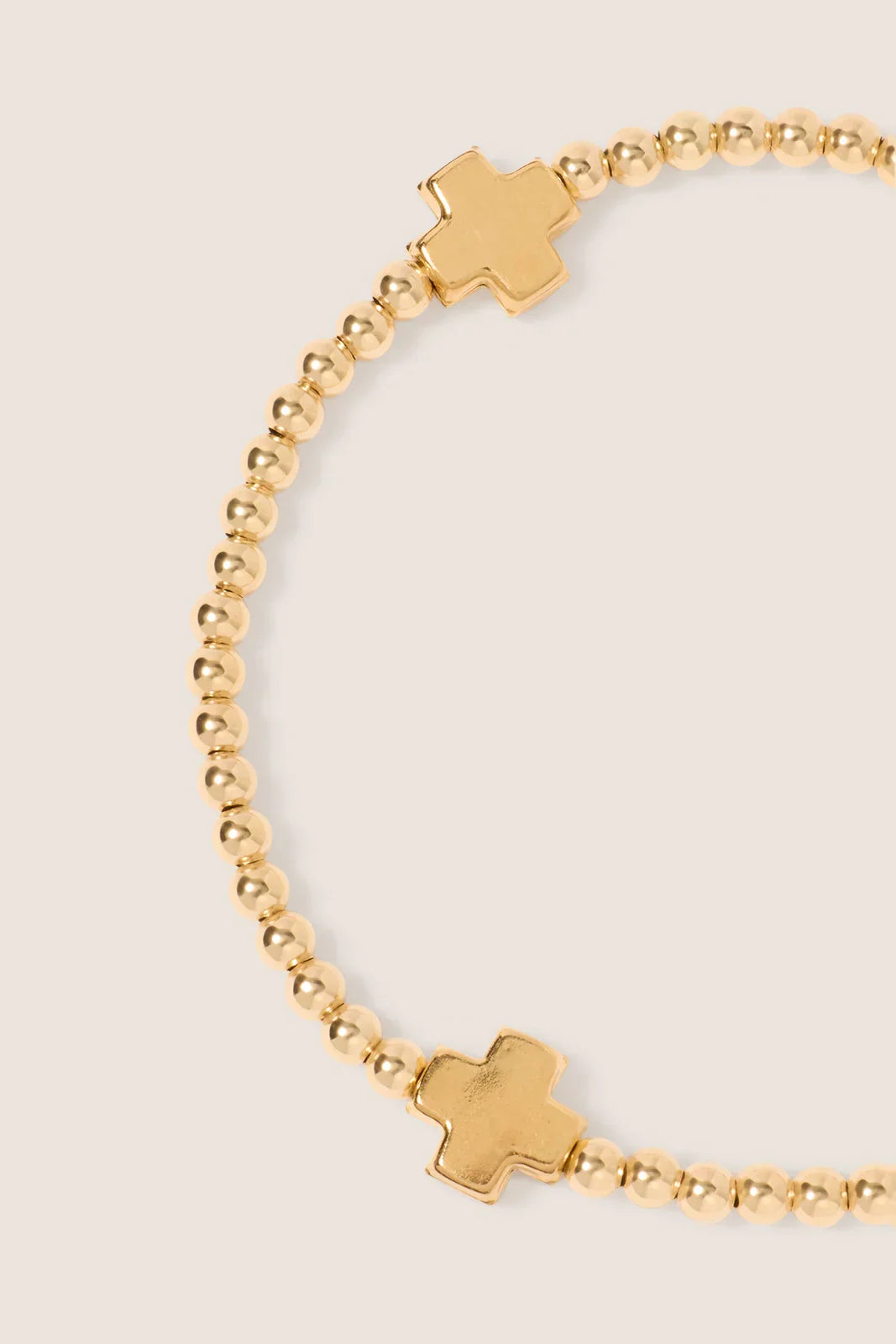 Signature Cross 3mm Gold Bracelet Gold