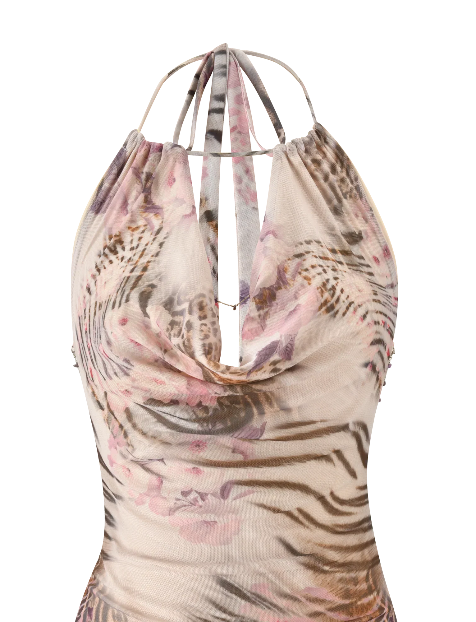 SHANE MINI DRESS MOODY ANIMAL FLORAL
