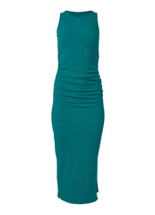 Ribbed Bodycon Midi Dress Teal