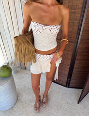 KAYLI MINI SKIRT CREAM