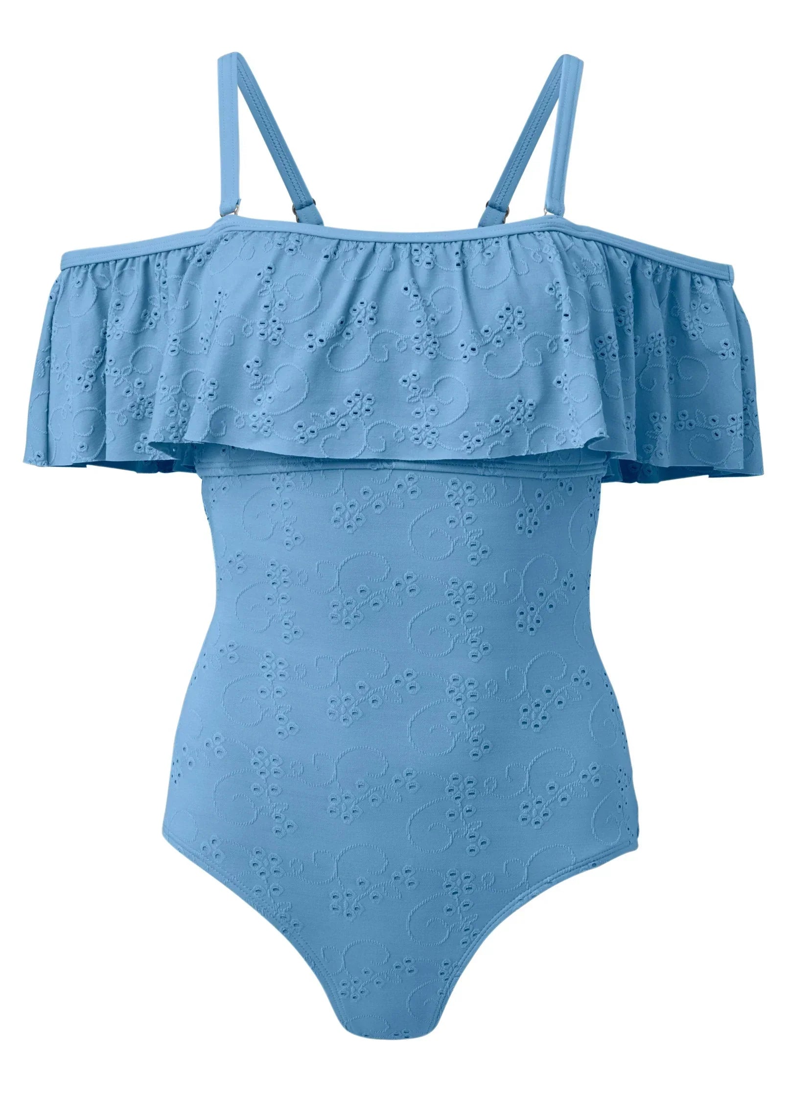 Ruffle One Piece Blue Belle