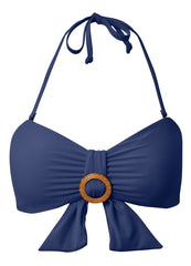 Ring Front Bandeau Top Ultramarine Blue