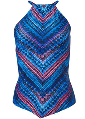 Hanky Hem High Neck Tankini Top Odysseus