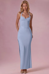 Jersey Corset Bridesmaid Dress in Powder Blue