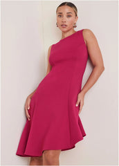Luxe Scuba High Low Dress Vivacious