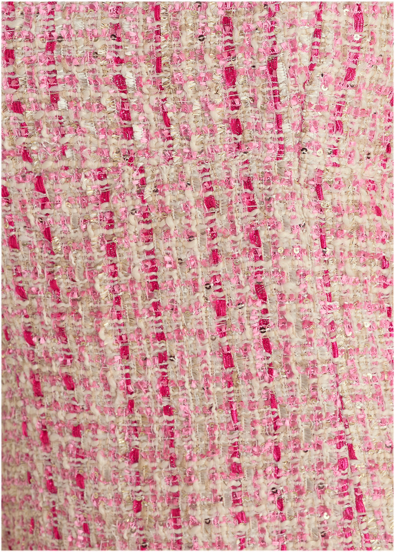 Sparkle Tweed Mini Dress Pink Multi