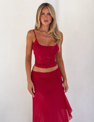 MARIANA SKIRT RED
