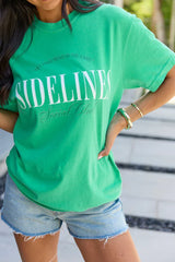 Head In The Game Green Graphic Tee
