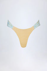 Cheeky Bikini Bottoms in Yellow Gingham