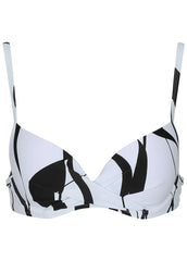 South Beach Push Up Top Sea Stripe