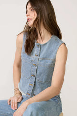 Nicki Railroad Stripe Vest