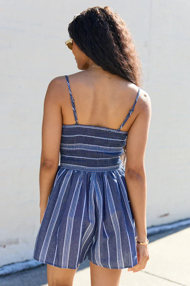 How I Feel Striped Romper