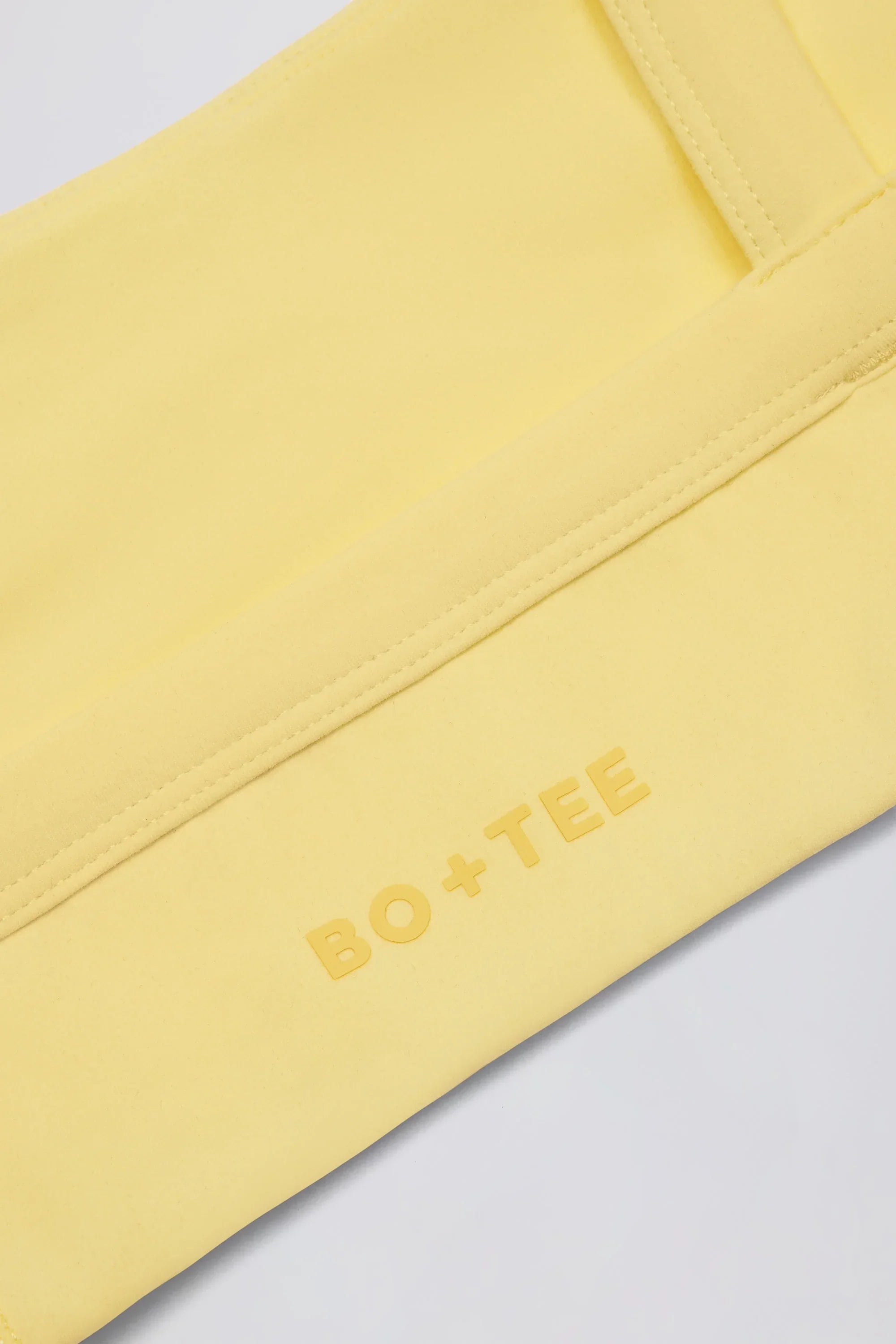 Soft Active Seam Detail Sports Bra in Lemon