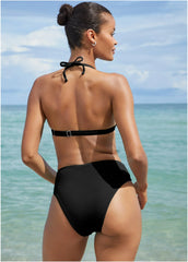 Tahiti Midi Bikini Bottom Black Beauty