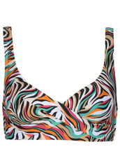 Lovely Lift Wrap Top Earth Swirls