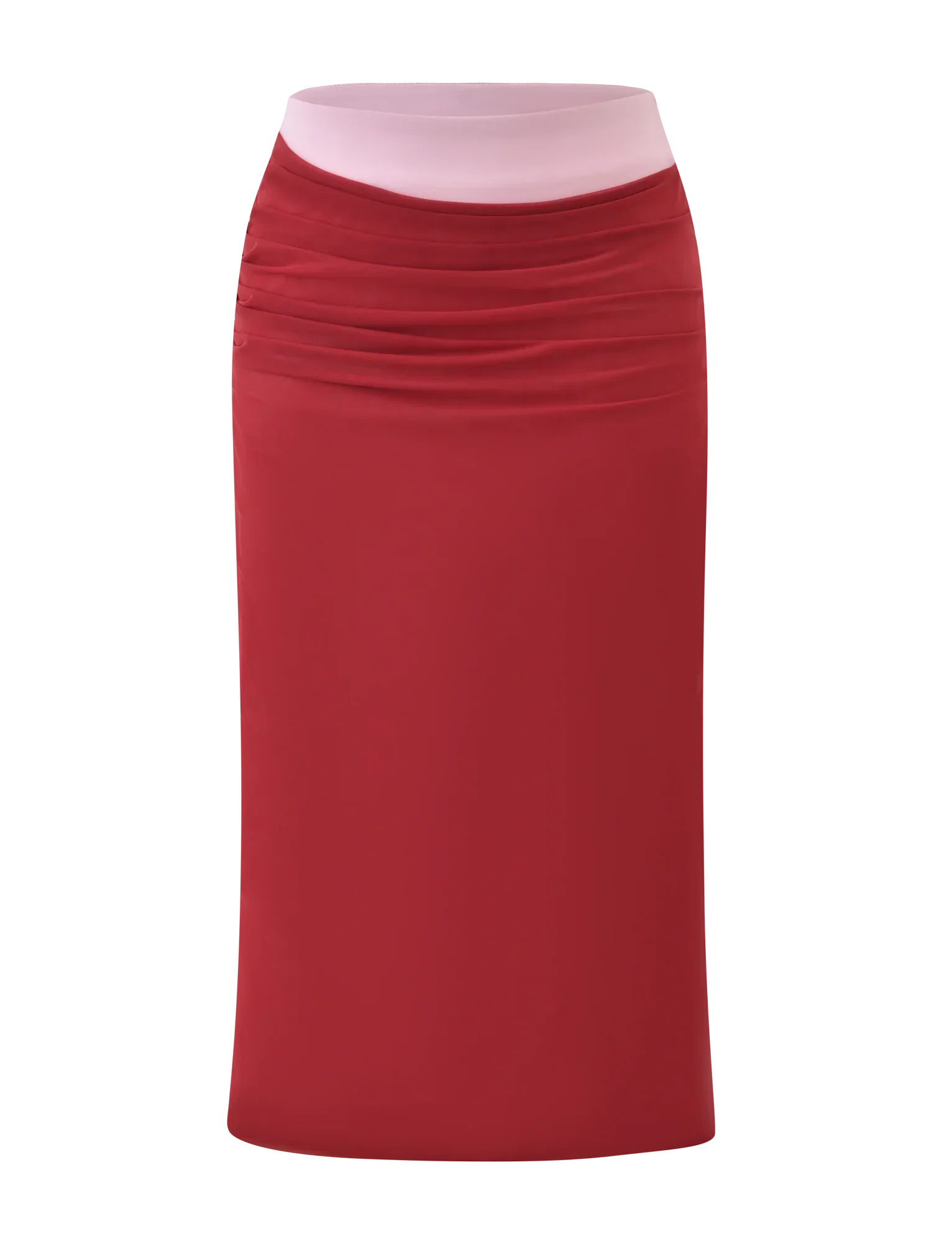 CALINE MIDI SKIRT RED