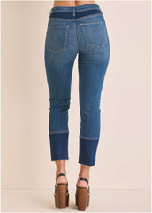 Audrey Straight Leg Jean Medium Dark Wash