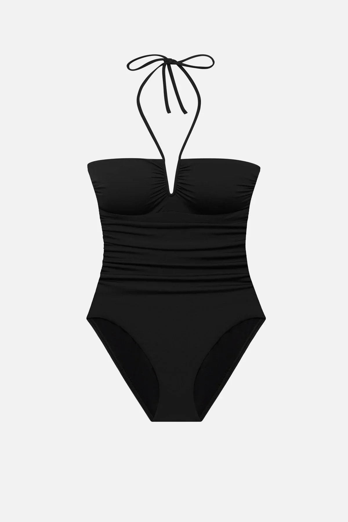 Sutton V Wire Bandeau One Piece Black
