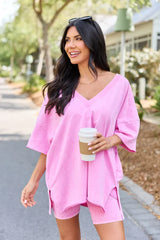 Britton Pink Oversized Tee