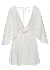 Crochet Coverup Dress Cream