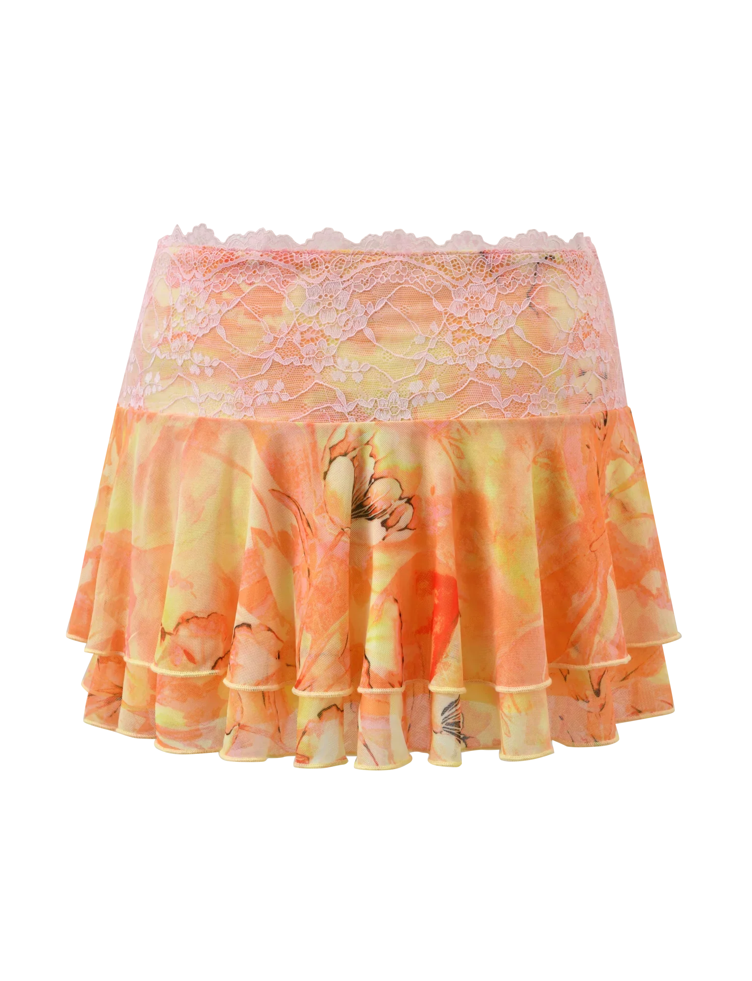 DUNE MESH SKIRT CREAMSICLE