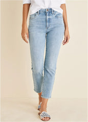 Audrey Straight Leg Jeans Light Wash