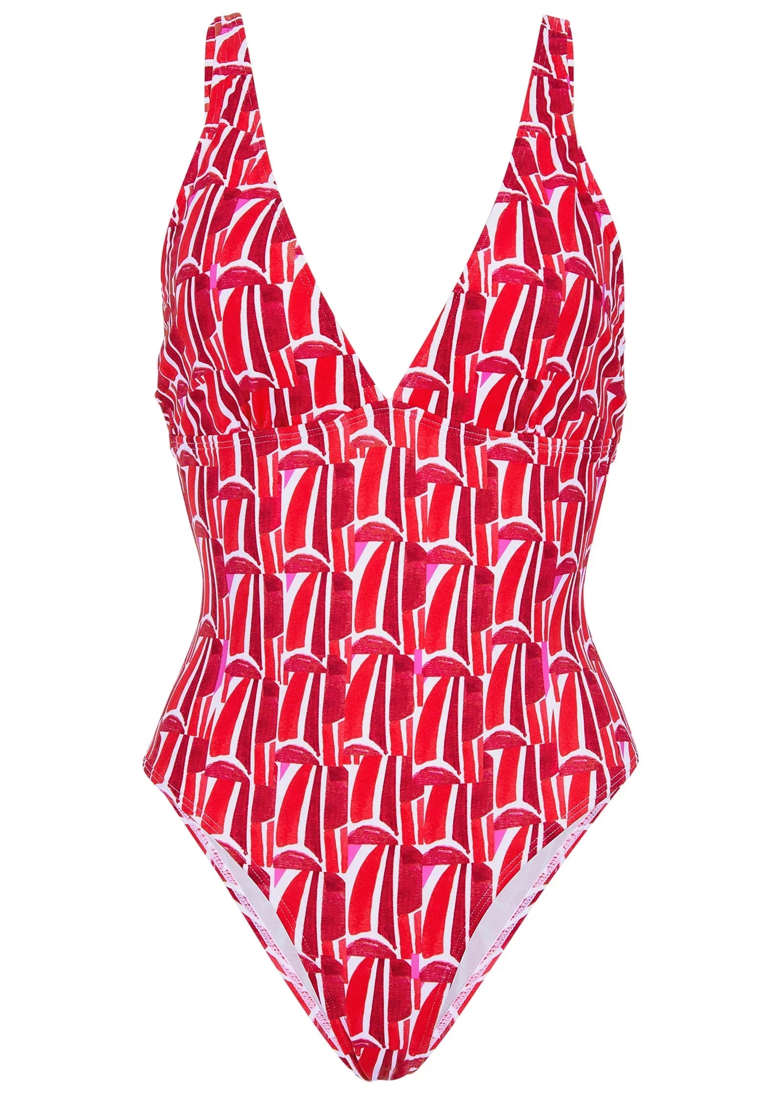 Maldives Plunge Swimsuit Strawberry Fields