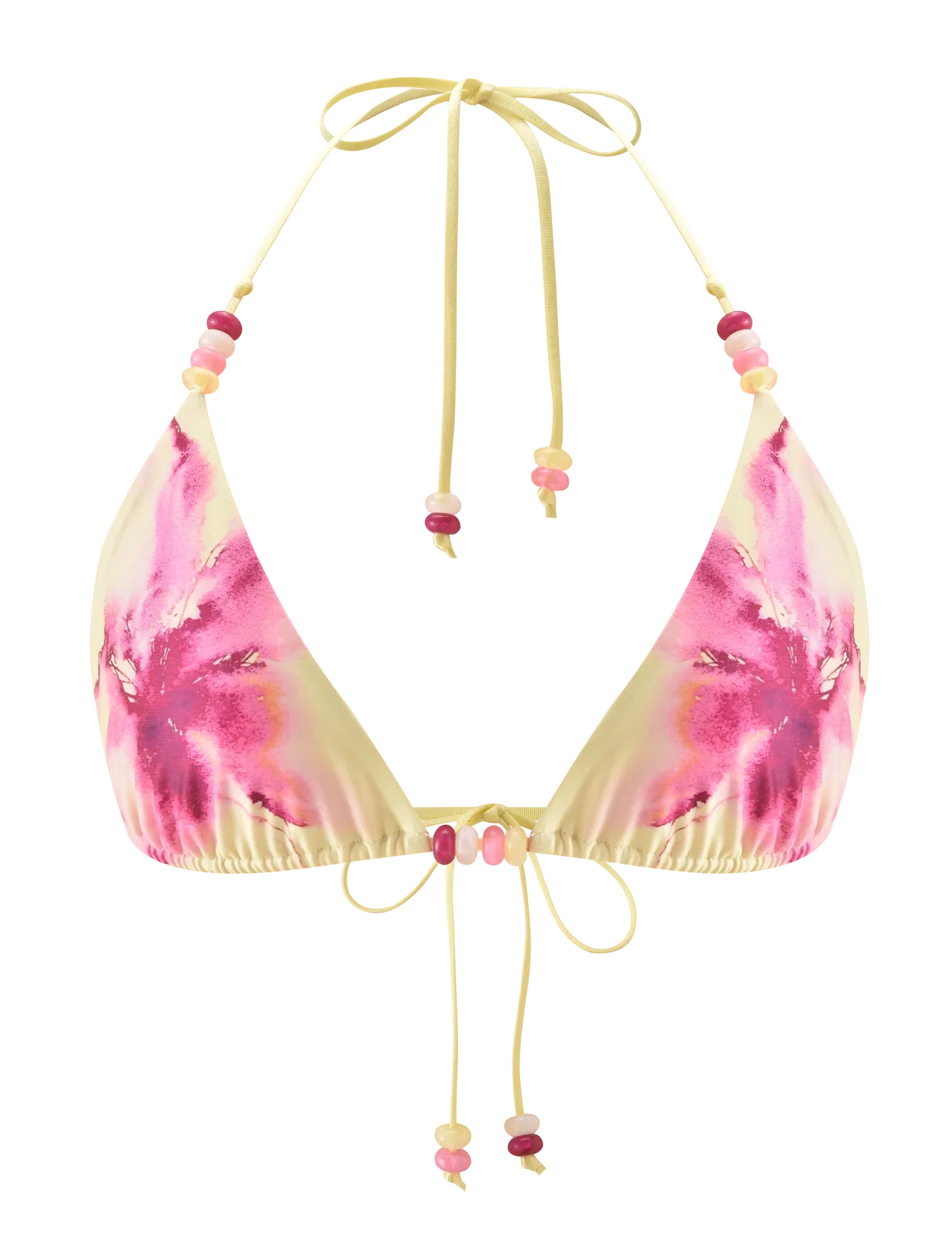 FINLEA BIKINI TOP WATERCOLOUR FLORAL
