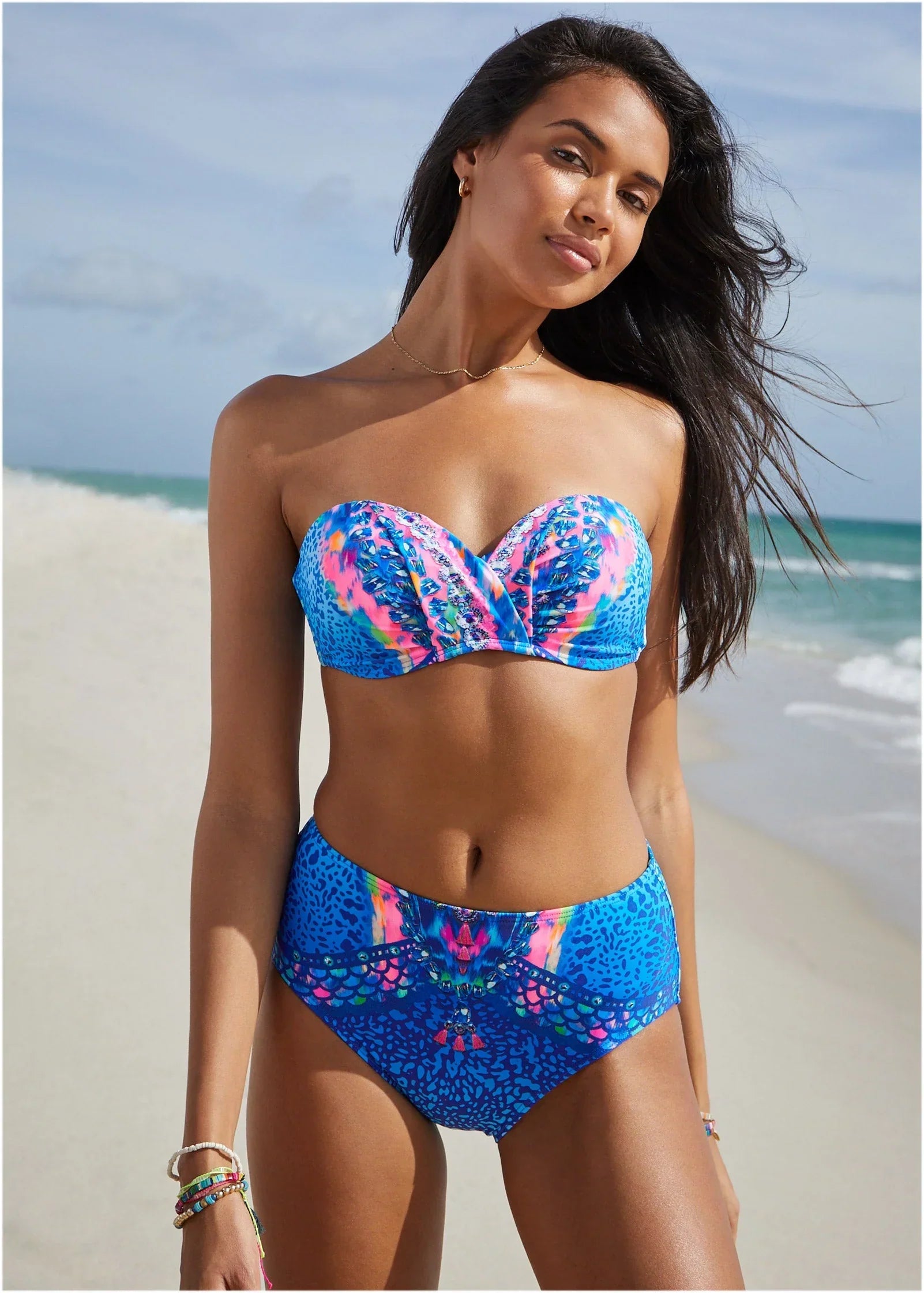 High Waist Bikini Bottom Timeless Treasure