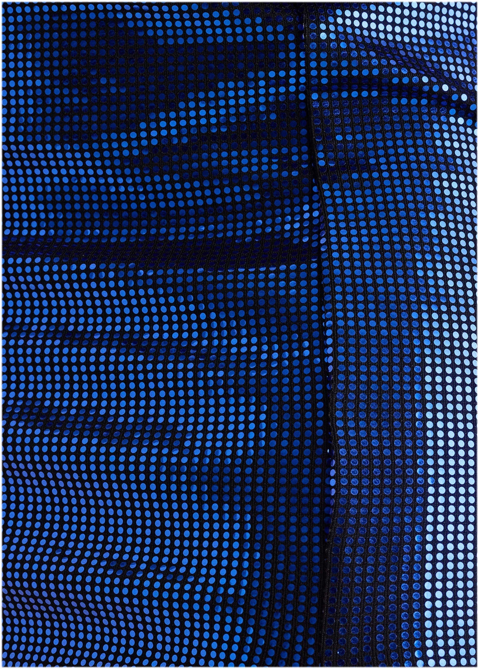 Sequin Midi Skirt Blue Black