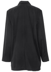 Double Breasted Blazer Jet Black