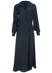 High Slit Maxi Dress Navy