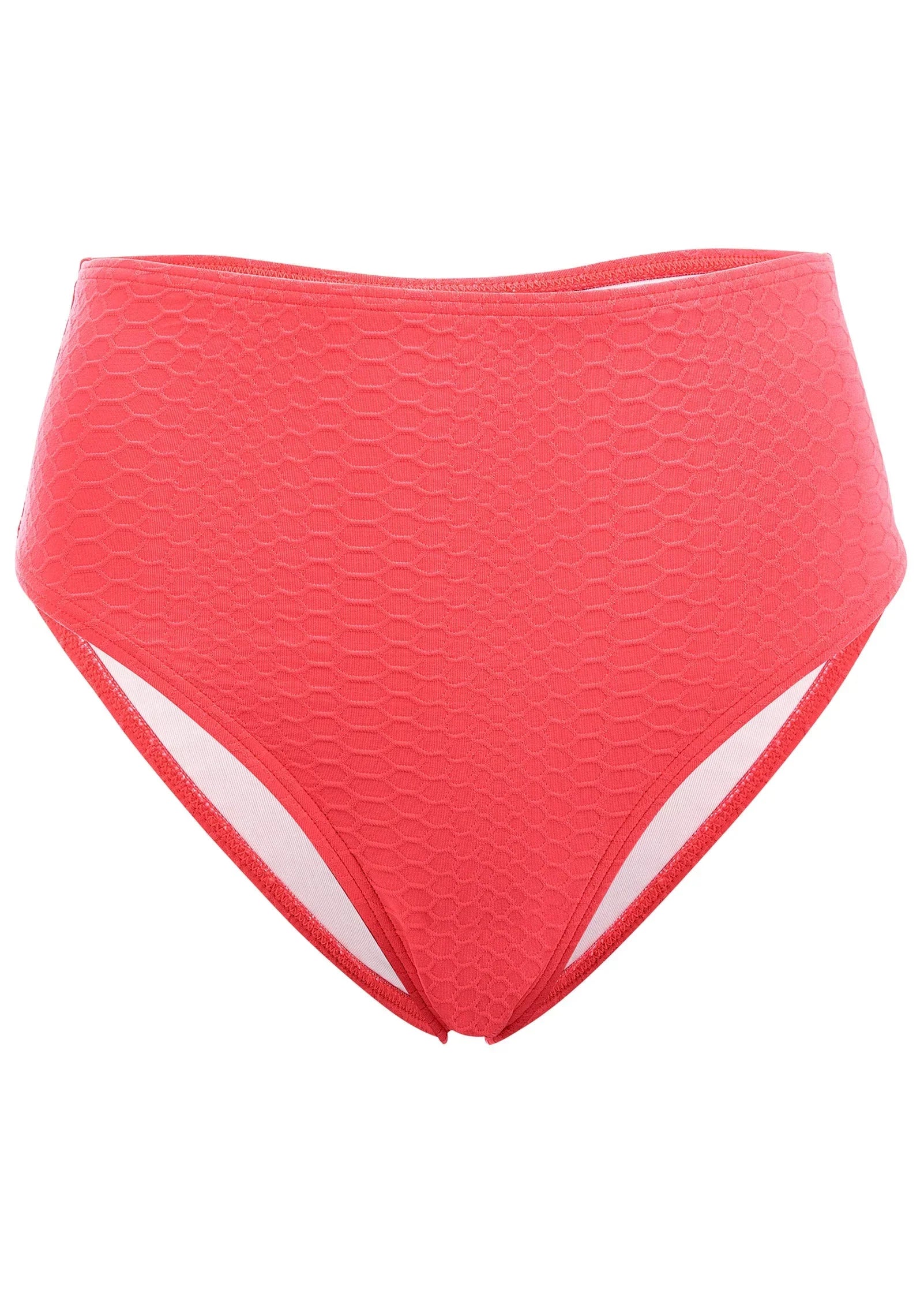 High Waist Bikini Bottom Ocean Coral