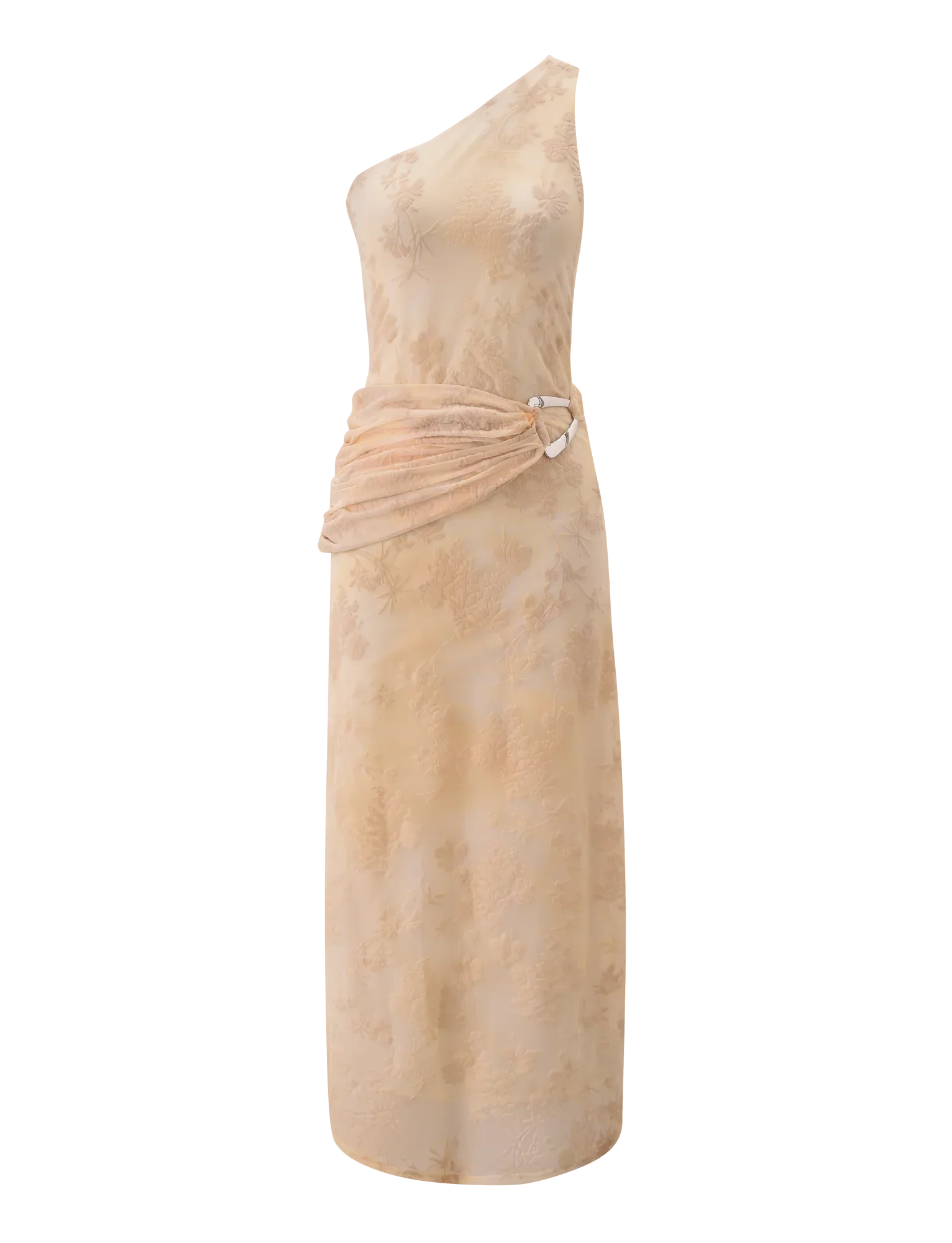 CHARLYSE ONE SHOULDER MAXI DRESS BUTTER YELLOW