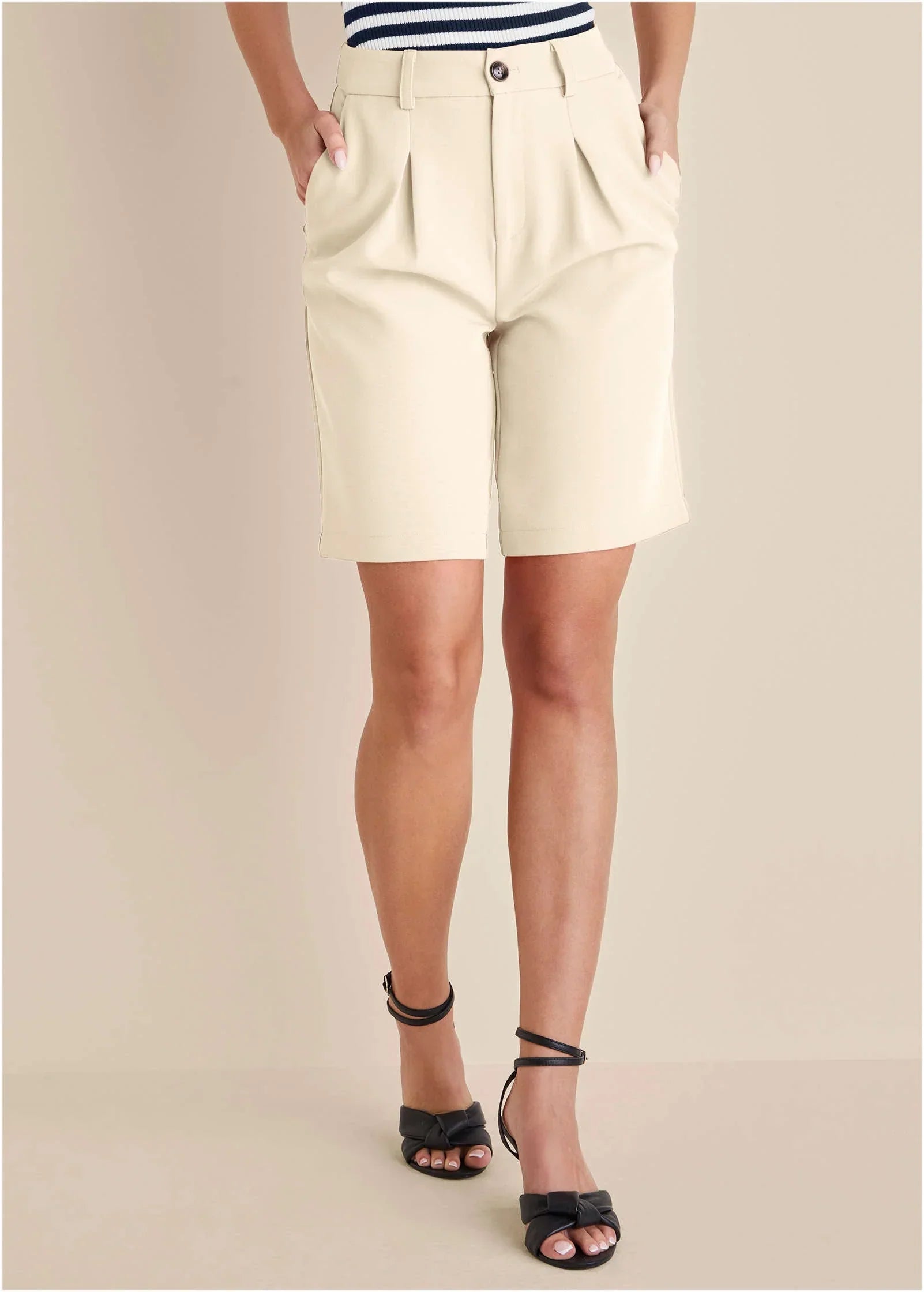 Bermuda Suit Shorts Off White